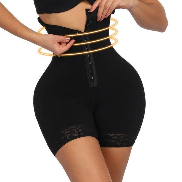 HEXIN Breasted Lace Butt Lifter High Waist Trainer Body Shapewear Women Fajas Slimming Underwear with Tummy Control Panties