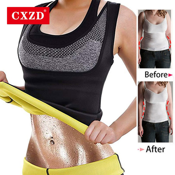 CXZD Plus Size S-6XL Women Neoprene Shapewear Waist Trainer Push Up Vest Tummy Belly Girdle Body Shaper Waist Cincher Corset