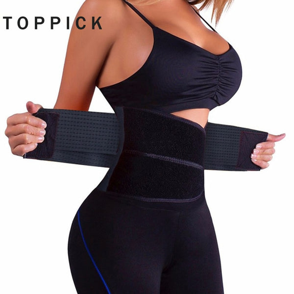 Toppick Waist Trainer Corset  Plus Size Shapewear Body Shaper Slimming Corrective Underwear Minceur Waist Trainer Belt