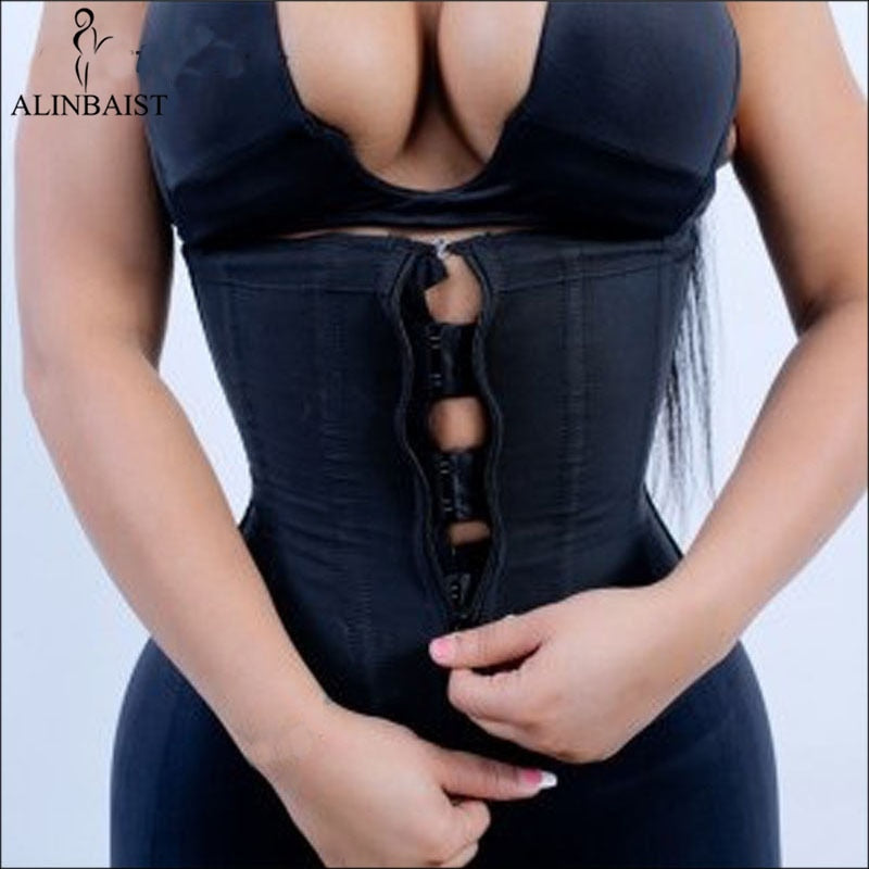 Women Waist Trainer Cincher Zip Vest Body Shaper Corset Girdle Slimming  Belt Top