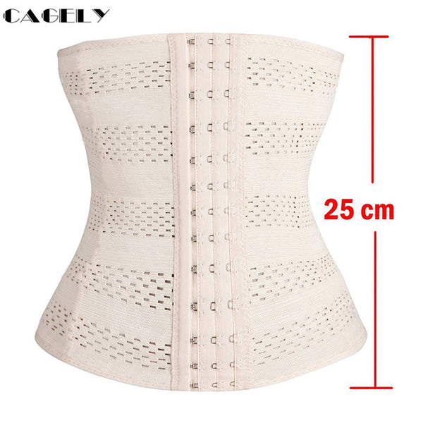 Womens Waist Trainer Cincher Body Shaper Underwear Lingerie Tummy Slim Belt Postpartum Control Underbust Steel Boned Corset