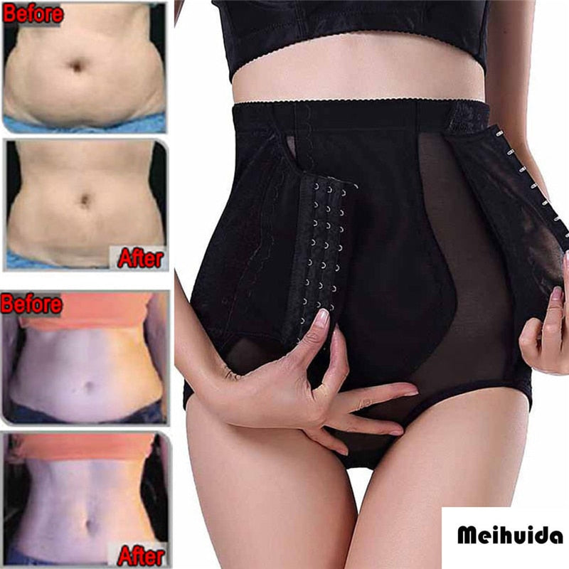 Women's High Waist Seamless Body Shaper Briefs Firm Control Tummy Thong  Shapewear Panties Girdle Underwear, Black, 4XL 